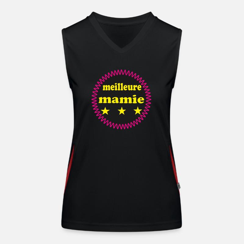 Beste Oma Funktionelles Kontrast-Tank Top für Frauen