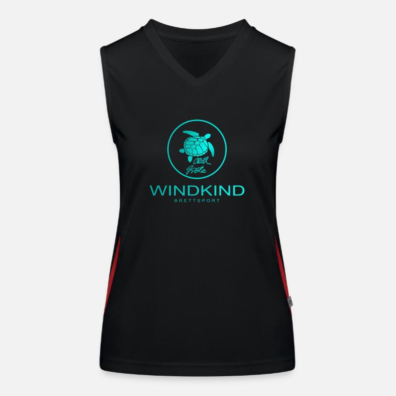 Chillkröte Funktionelles Kontrast-Tank Top für Frauen