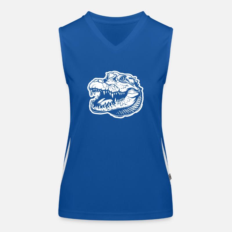 Crocodile Alligator Women's Functional Contrast Tank Top
