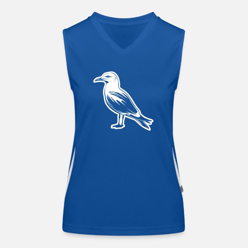 Möwe Funktionelles Kontrast-Tank Top für Frauen