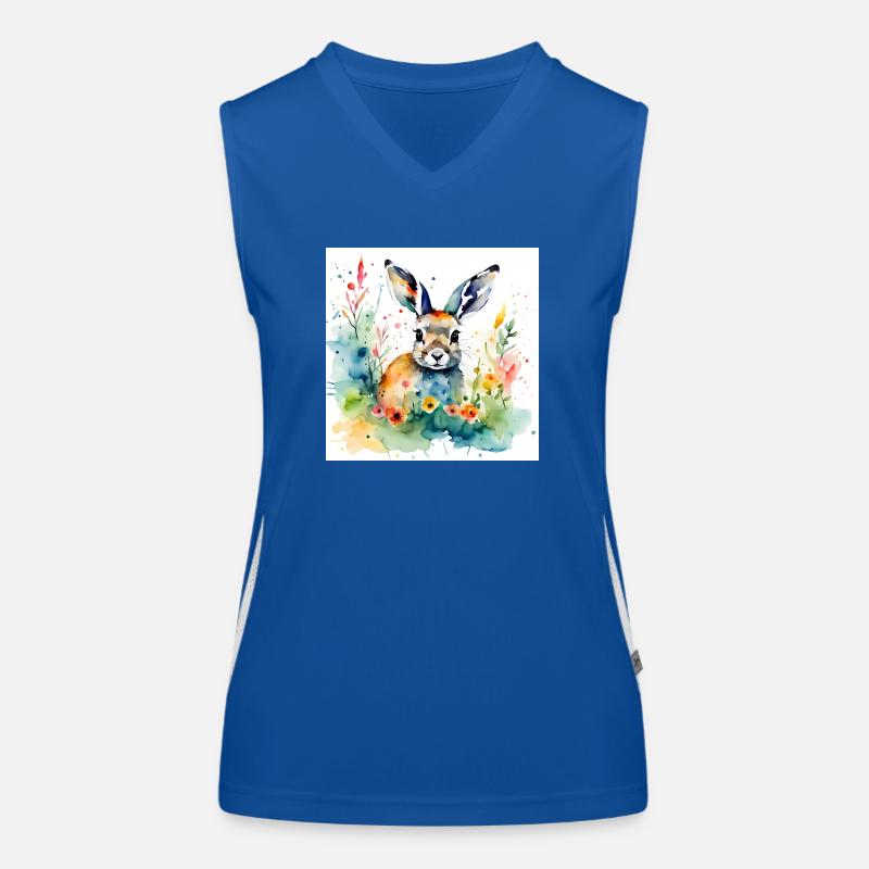Couleur lapin Débardeur respirant contrasté Femme
