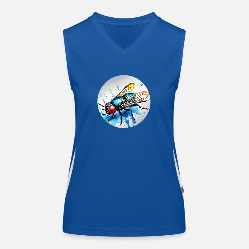 Fliege rund Funktionelles Kontrast-Tank Top für Frauen