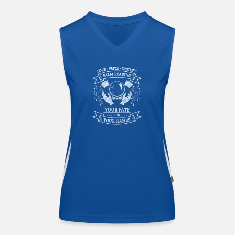Fortune Teller Future Card Magic Women's Functional Contrast Tank Top