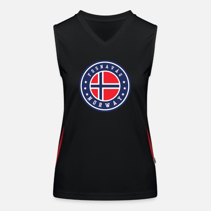 Fosnavåg, Norwegen Funktionelles Kontrast-Tank Top für Frauen