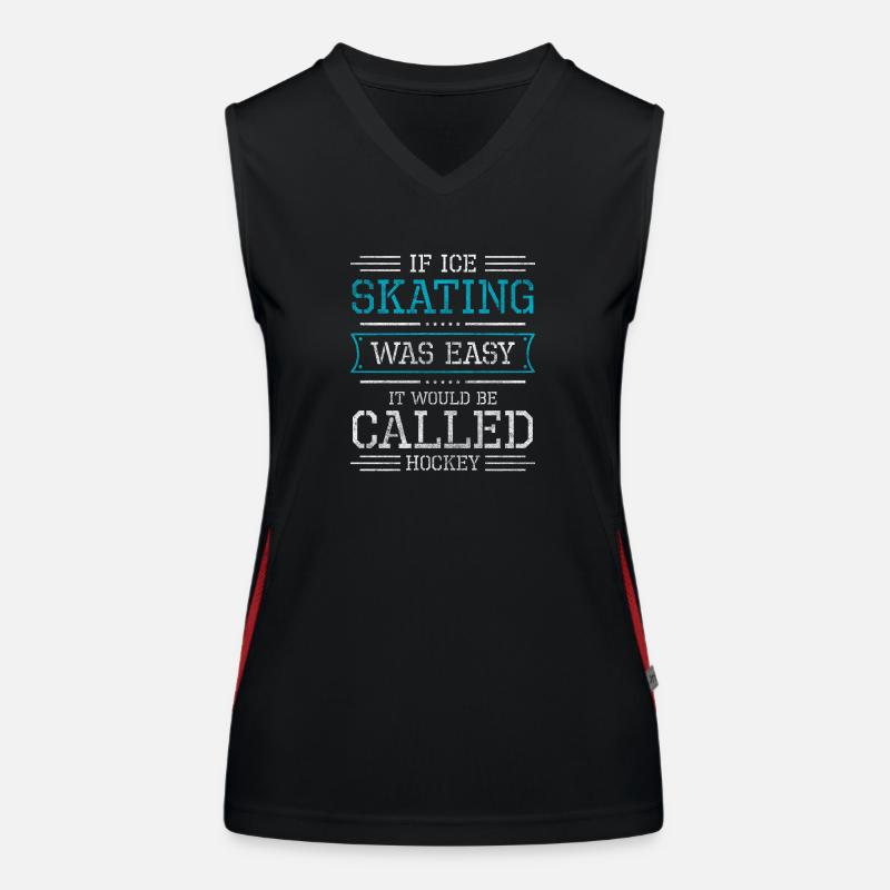 Eisläufer Eisbahn Kälte Eistanz Funktionelles Kontrast-Tank Top für Frauen