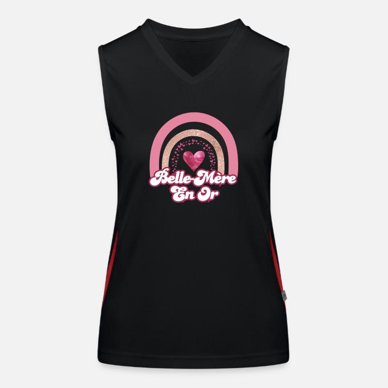 Schöne Mutter in Rosé Regenbogen Gold - Schwiegermutter Geschenk Funktionelles Kontrast-Tank Top für Frauen
