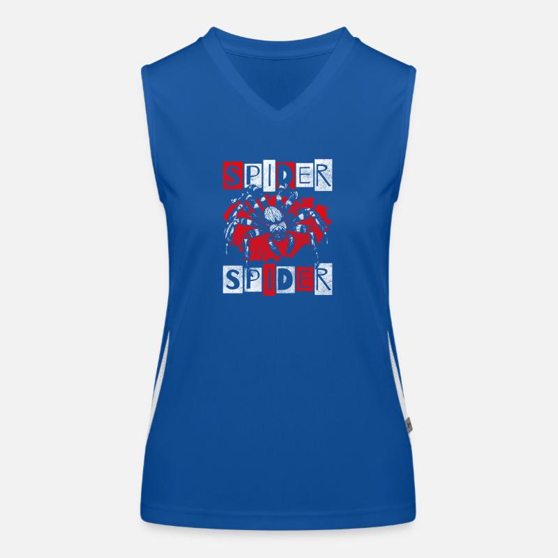 Spider's Web Prey Insect Women's Functional Contrast Tank Top