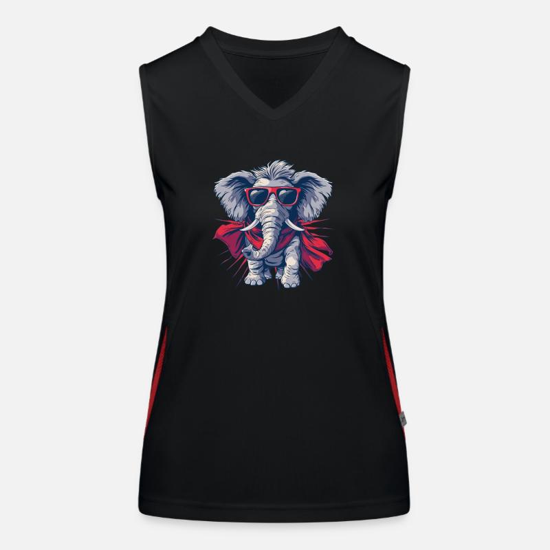 Cool Elephant Women's Functional Contrast Tank Top