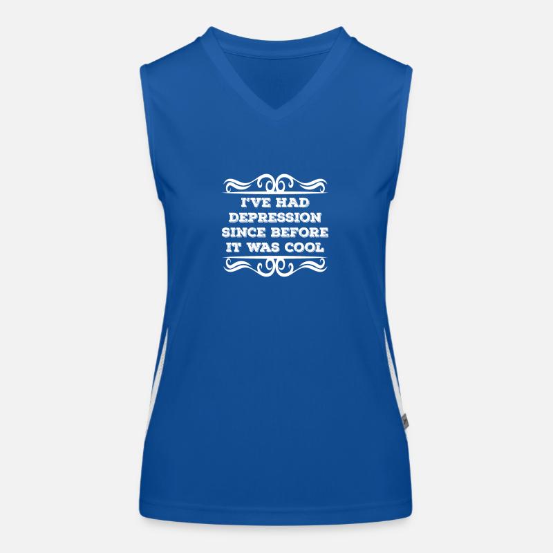Ich hatte Depressionen, bevor es cool war Funktionelles Kontrast-Tank Top für Frauen