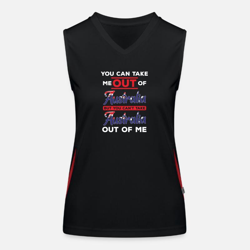 Outback Aussie Melbourne Gold Coast Funktionelles Kontrast-Tank Top für Frauen