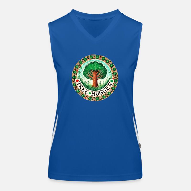 Baum-Umarmer Funktionelles Kontrast-Tank Top für Frauen