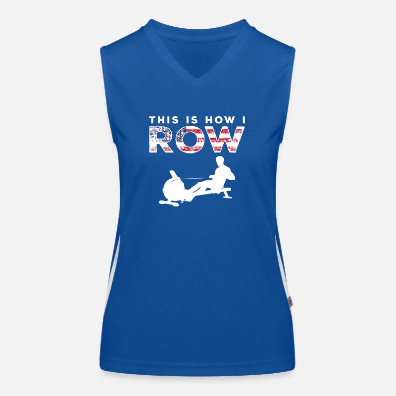 Rameur Rameur Débardeur respirant contrasté Femme