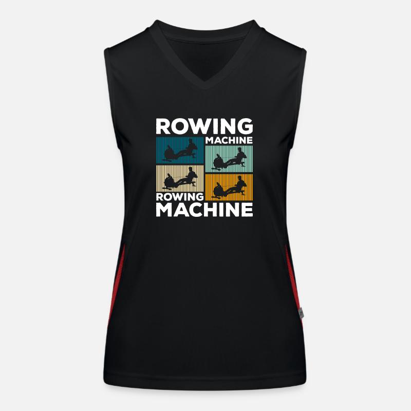 Rowing Machine Sports Endurance Rowing Training Women's Functional Contrast Tank Top