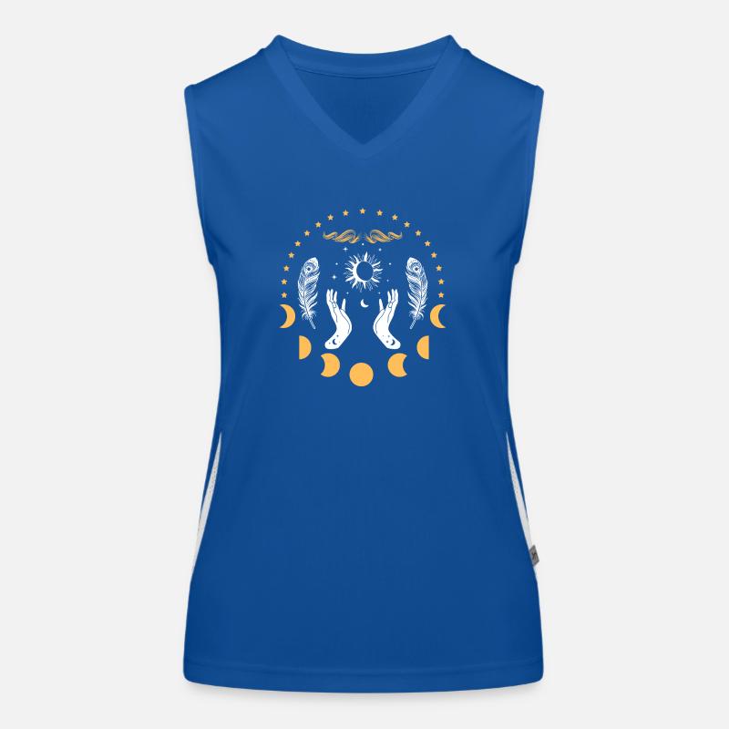 Wicca hands - Witch amulet Women's Functional Contrast Tank Top