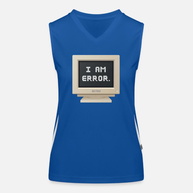 CRT Design - I AM ERROR Débardeur respirant contrasté Femme