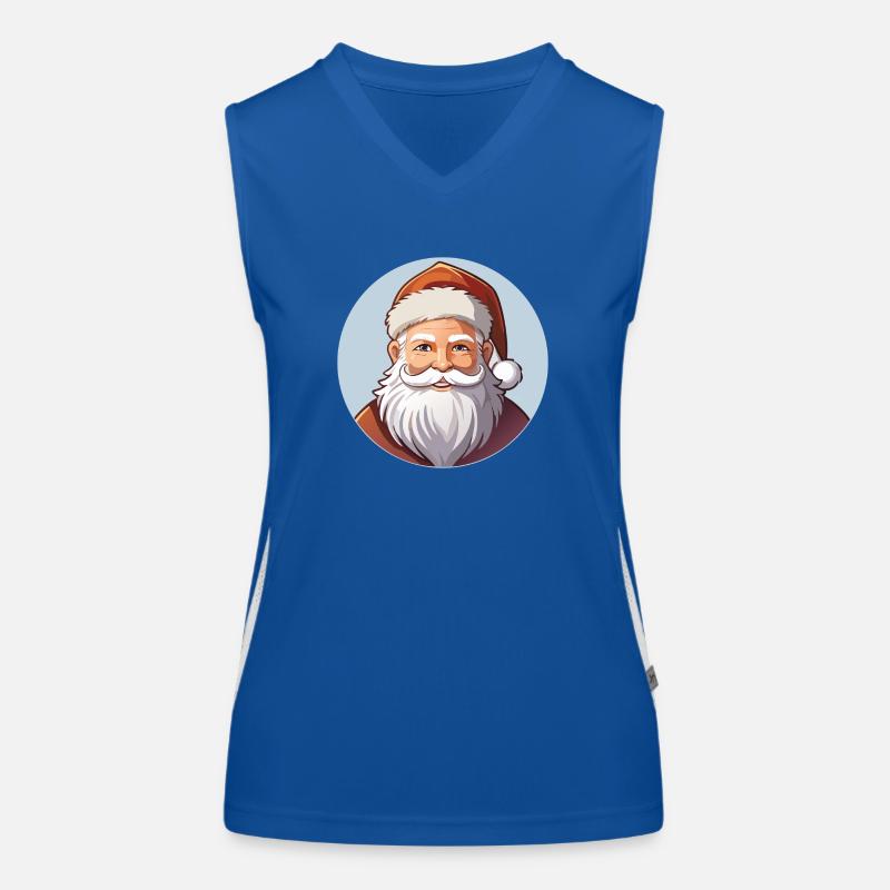 Weihnachtsmann Funktionelles Kontrast-Tank Top für Frauen