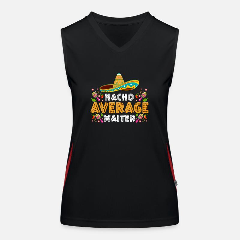 Serveuse Restaurant Soirée Débardeur respirant contrasté Femme