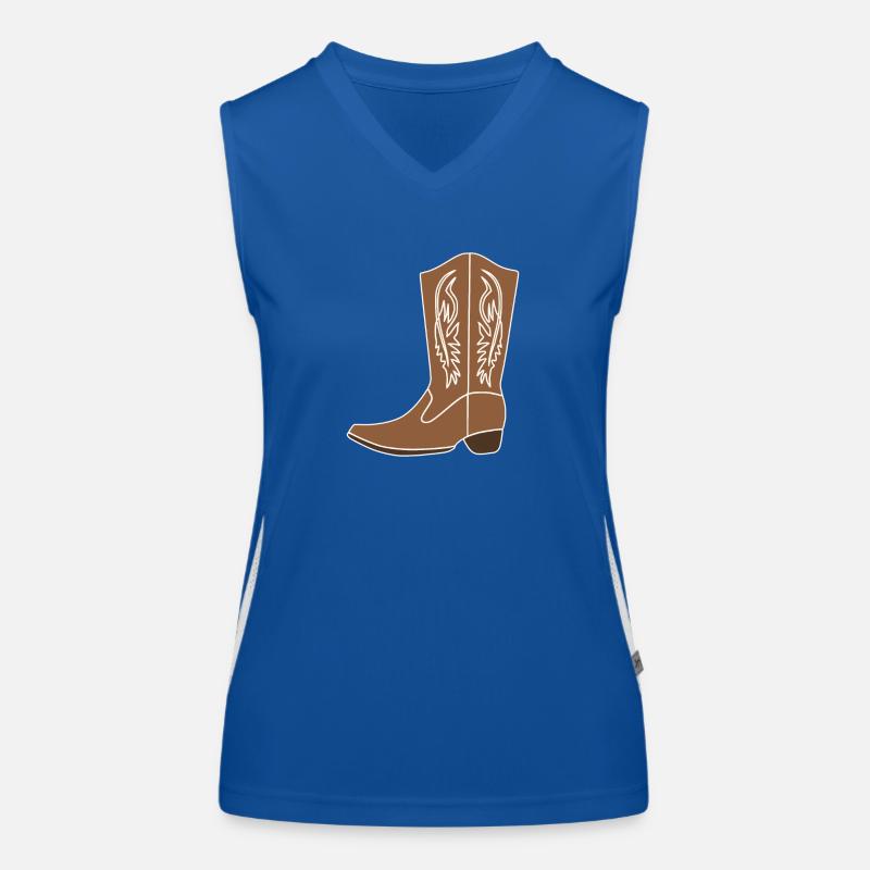 cowboy boot Women's Functional Contrast Tank Top
