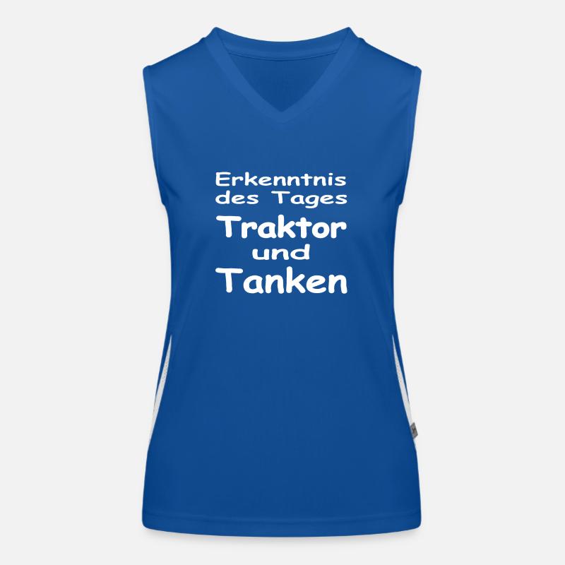 Traktor Funktionelles Kontrast-Tank Top für Frauen