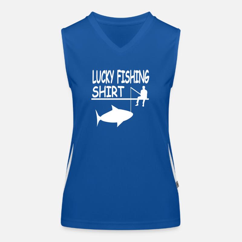 Angeln Funktionelles Kontrast-Tank Top für Frauen