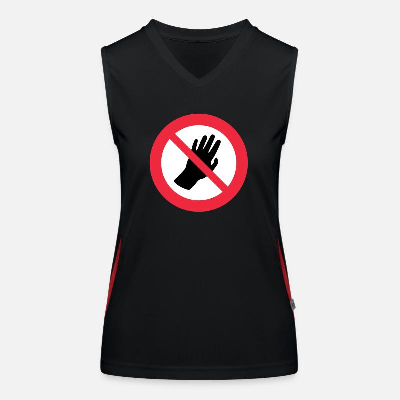 Please don't touch me - Autism - Asperger Women's Functional Contrast Tank Top