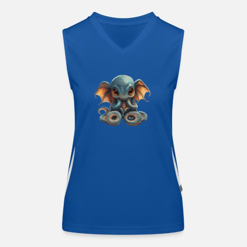 Krake Funktionelles Kontrast-Tank Top für Frauen