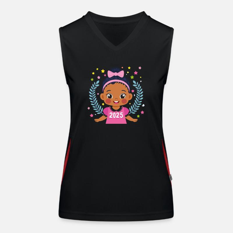 Kinder 2025 Funktionelles Kontrast-Tank Top für Frauen