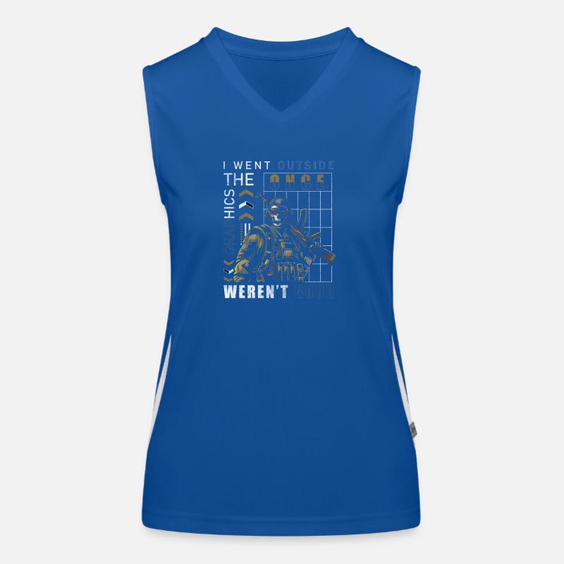 Gaming Online Graphics Games Women's Functional Contrast Tank Top