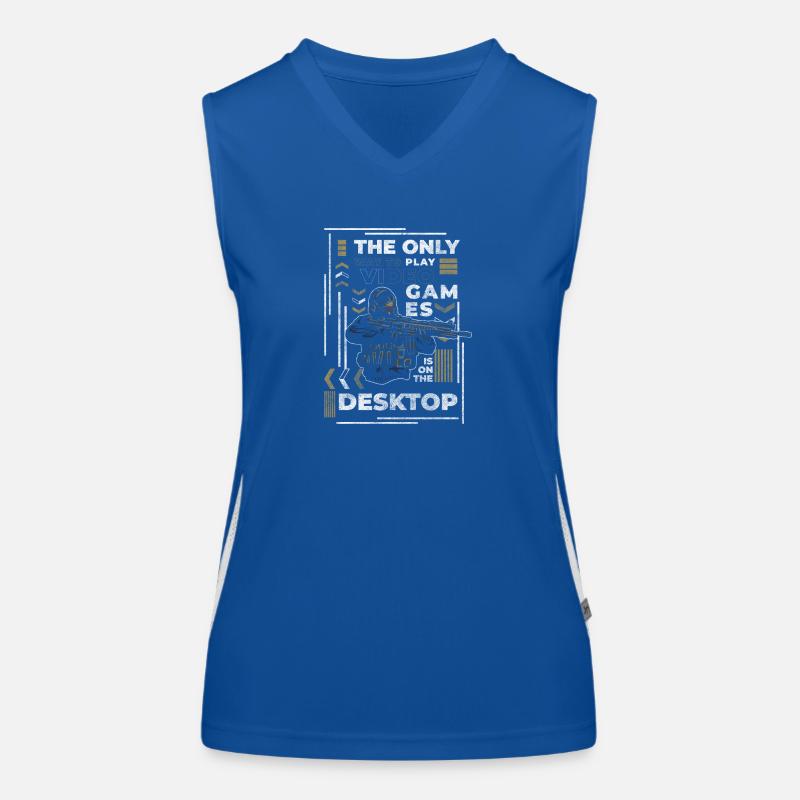 Gamblers Online Games Women's Functional Contrast Tank Top