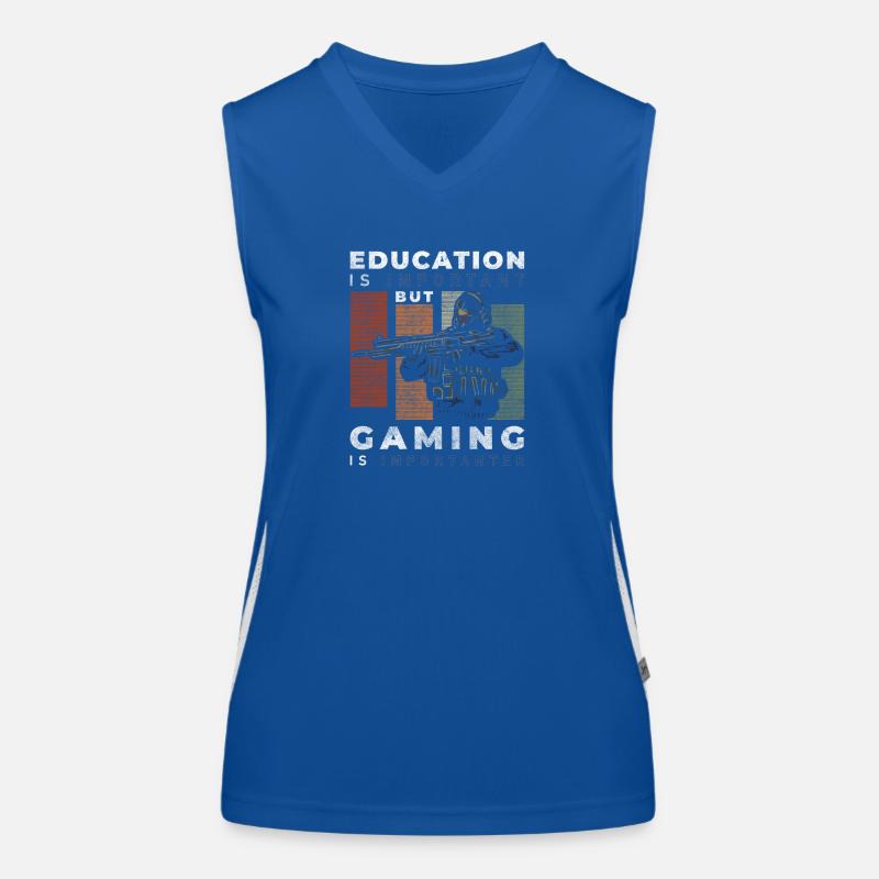 Gamer PC Masterrace Grafik Controller Funktionelles Kontrast-Tank Top für Frauen