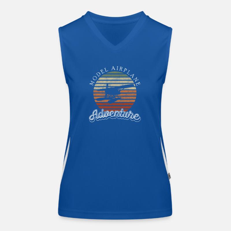 Flugzeug Hobby Pilot Flugplatz Funktionelles Kontrast-Tank Top für Frauen