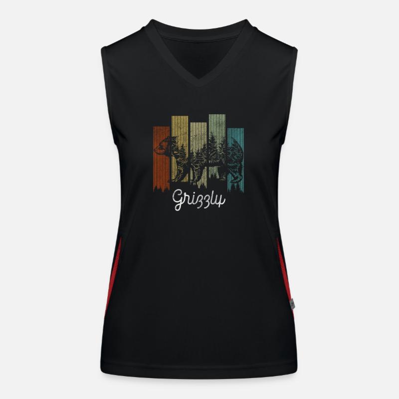 Bear, Fur, Polar Bear, Predator Women's Functional Contrast Tank Top