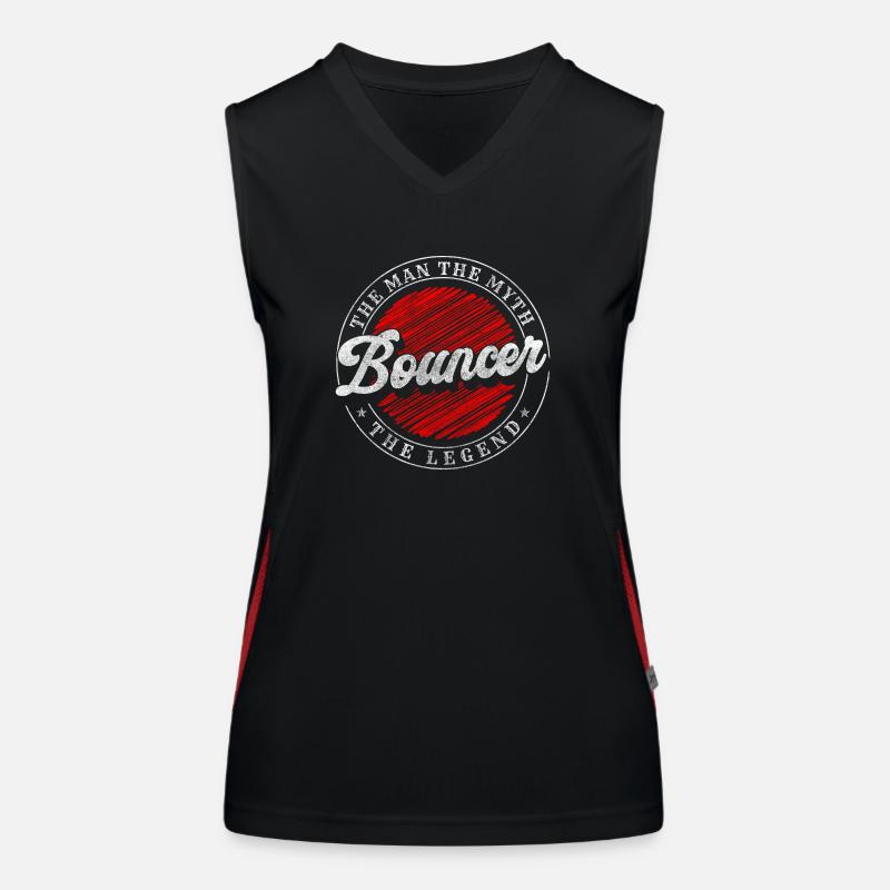 Security Club Einlass Team Funktionelles Kontrast-Tank Top für Frauen