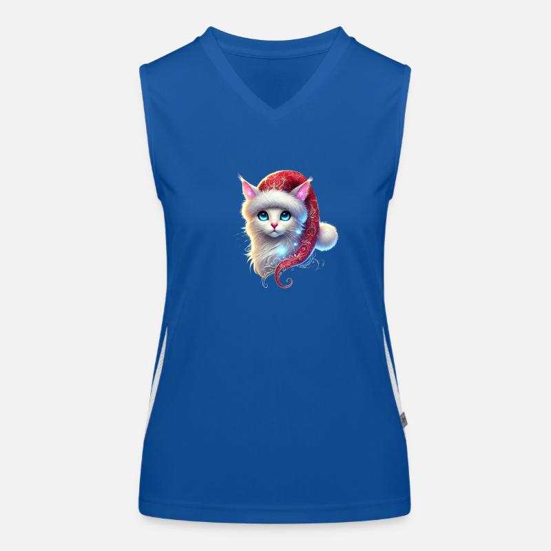 Chat de Noël Débardeur respirant contrasté Femme