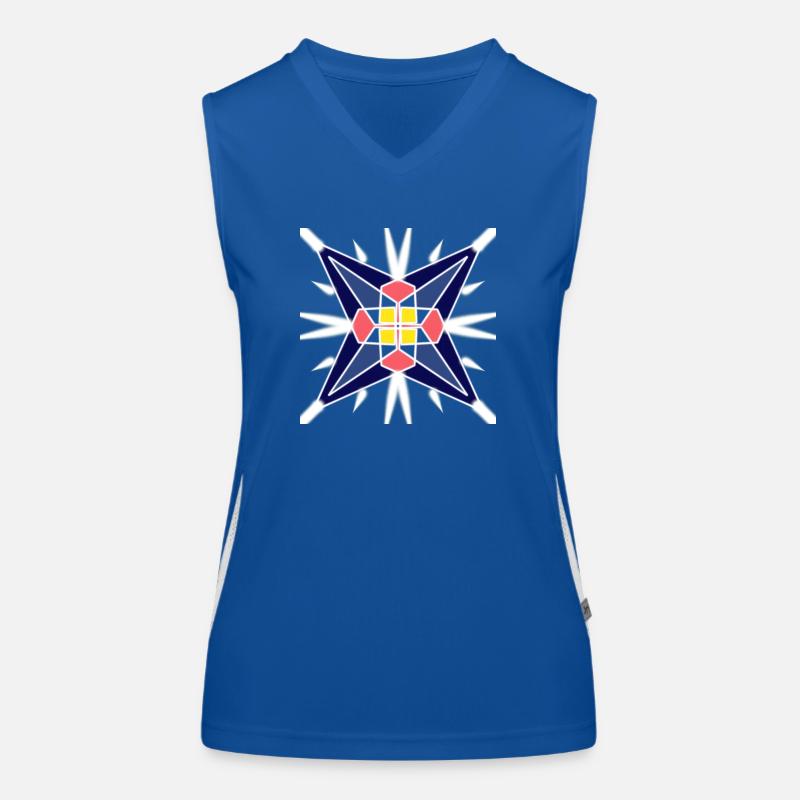 Pattern game with different colors! Women's Functional Contrast Tank Top