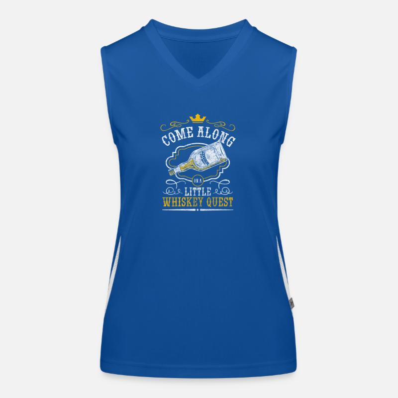 Rum Drinking Men Scotland Women's Functional Contrast Tank Top