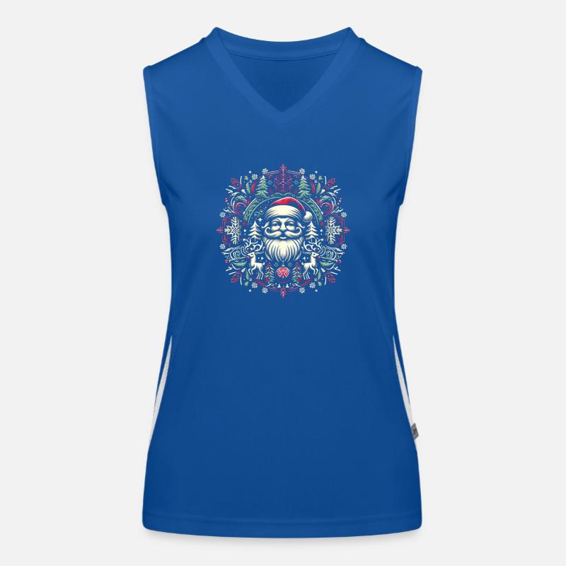 Logo de Noël Débardeur respirant contrasté Femme