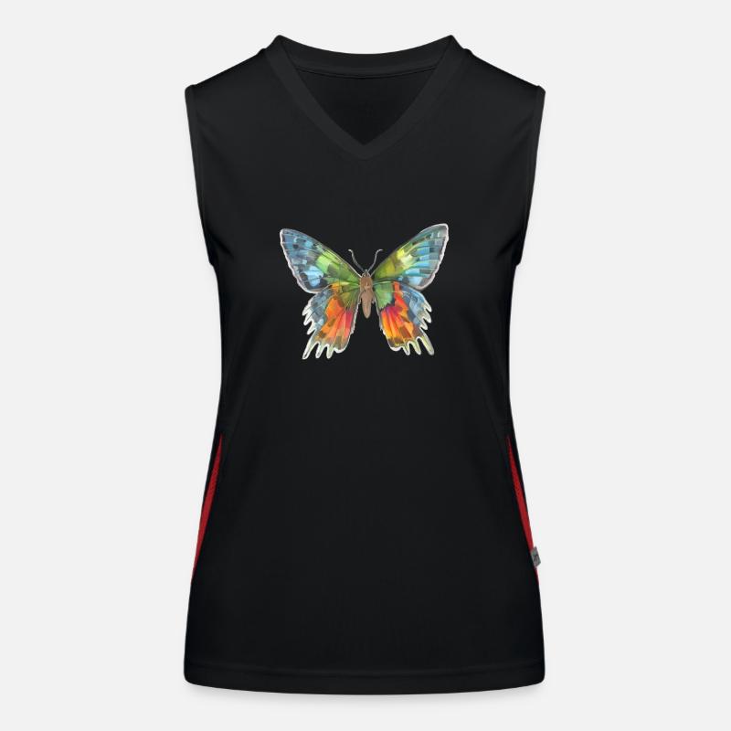 Papillon Débardeur respirant contrasté Femme