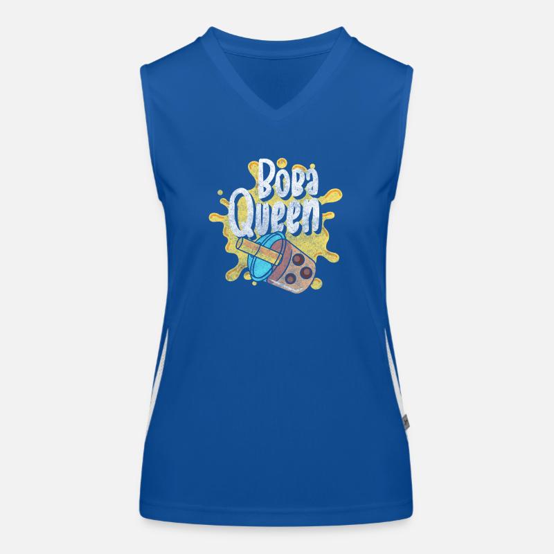 Boba Tea Tea Balls Straw Women's Functional Contrast Tank Top
