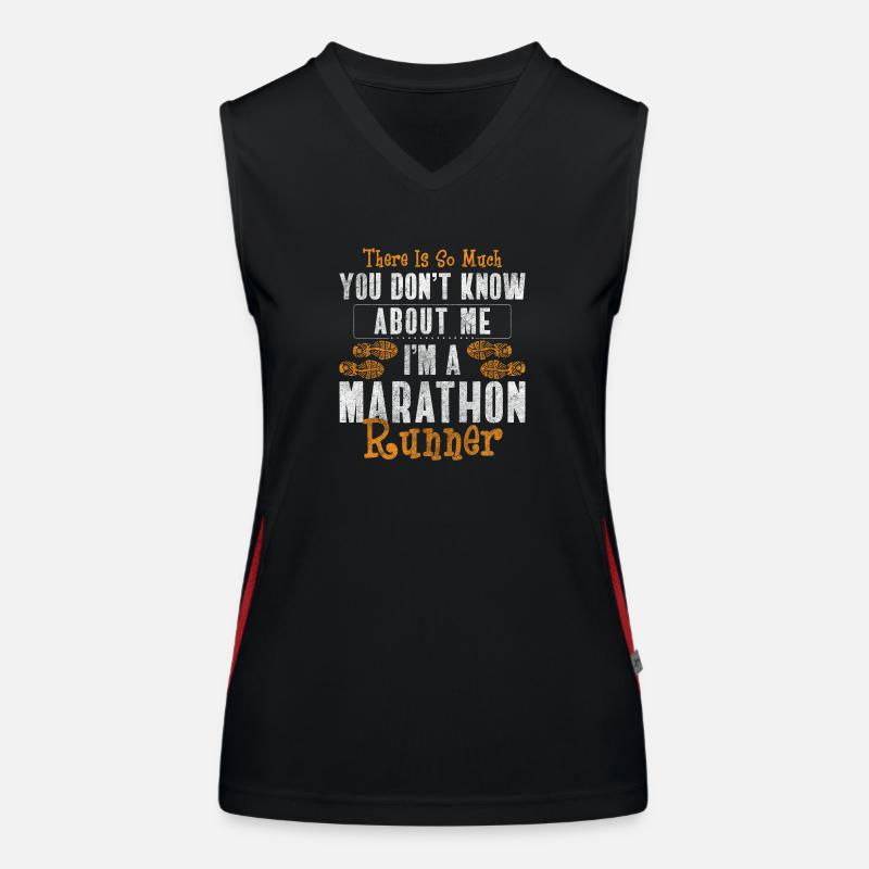 Marathon Sprinter Workout Funktionelles Kontrast-Tank Top für Frauen