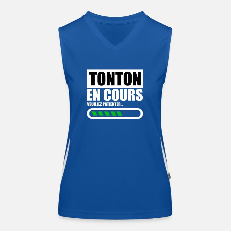 Onkel (bitte warten) Funktionelles Kontrast-Tank Top für Frauen