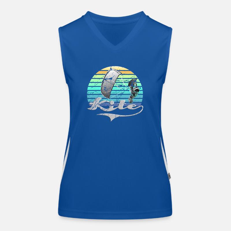 Kitesurf rétro Débardeur respirant contrasté Femme
