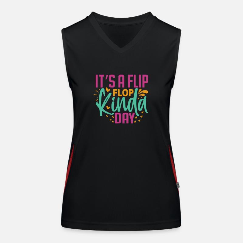 Es ist ein Flip-Flop-Tag Funktionelles Kontrast-Tank Top für Frauen