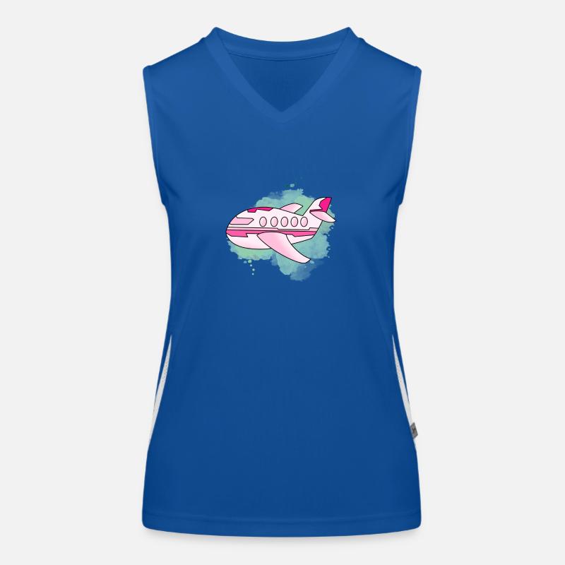 Airplane Women's Functional Contrast Tank Top