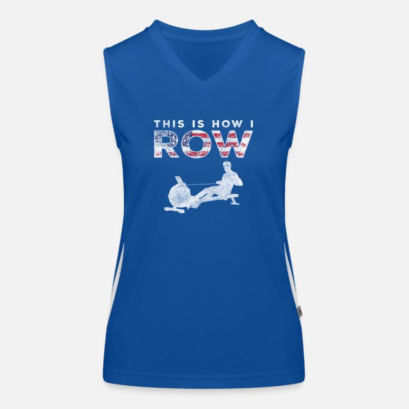 Rowing Trainer Water Women's Functional Contrast Tank Top