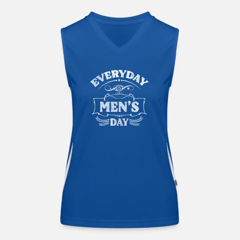 Man Beard Day Booze Women's Functional Contrast Tank Top