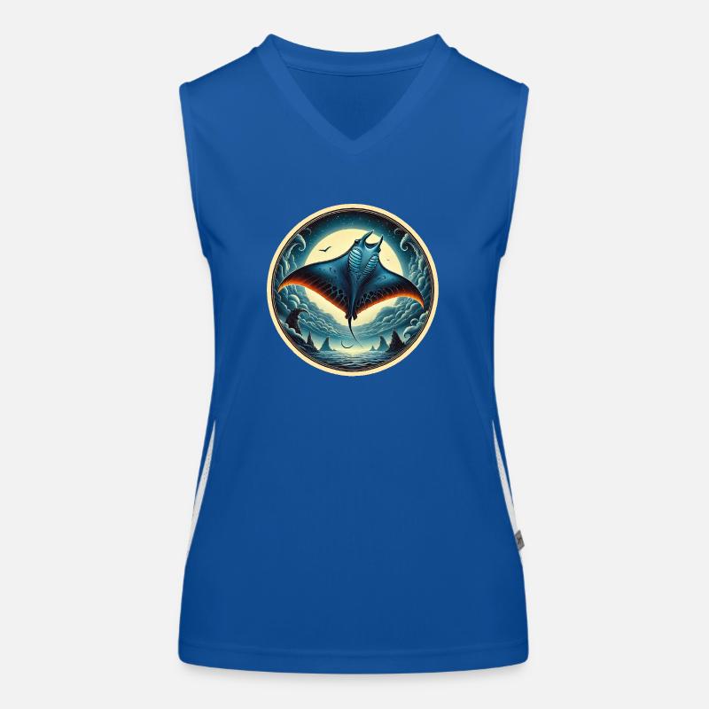 Ray Fish Women's Functional Contrast Tank Top