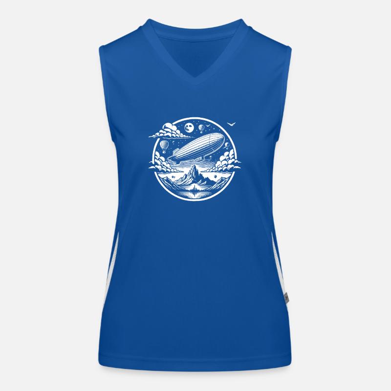 Logo de dirigeable Débardeur respirant contrasté Femme