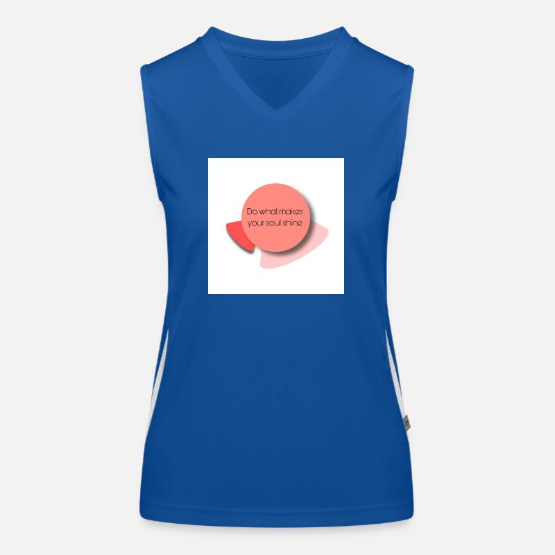 Do what makes your soul shine Funktionelles Kontrast-Tank Top für Frauen