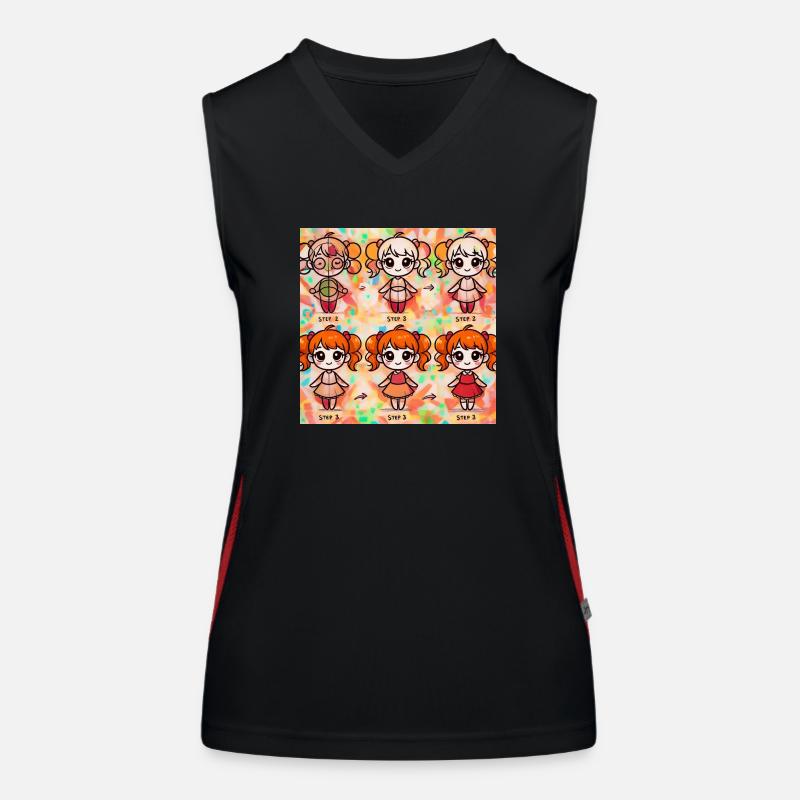 Mädchen 3 Funktionelles Kontrast-Tank Top für Frauen